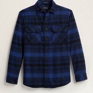 NWT Pendleton Men’s Cotton Burnside Flannel size Tall XXL in Blue Multi